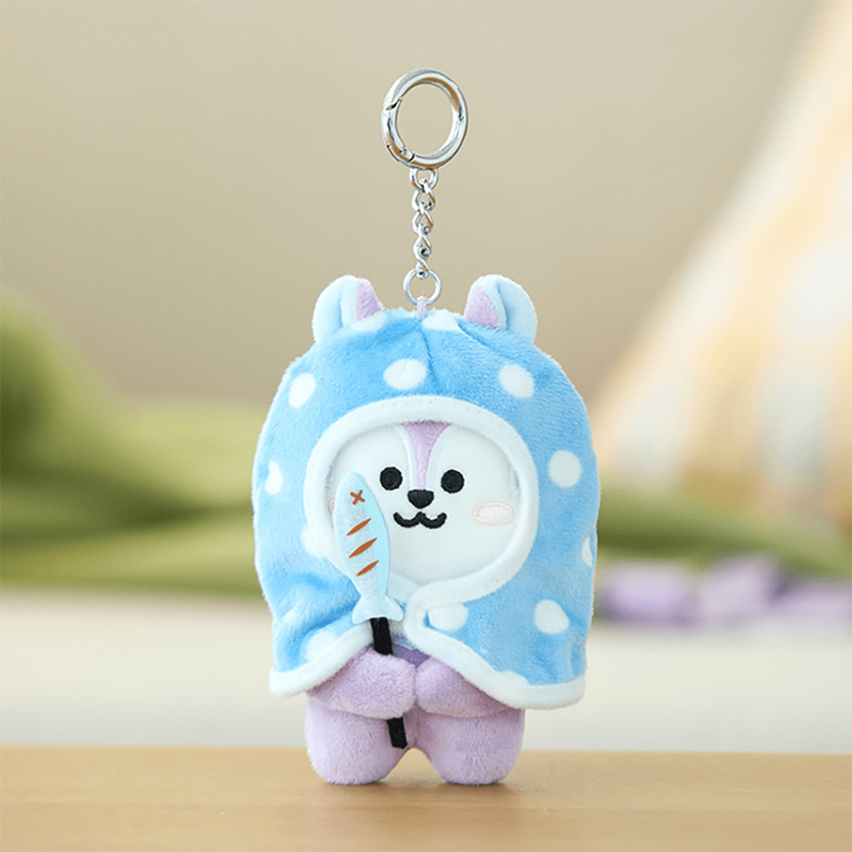 BT21 OFFICIAL CAMPFIRE BLANKET PLUSH KEYRING (SMALL) - MANG