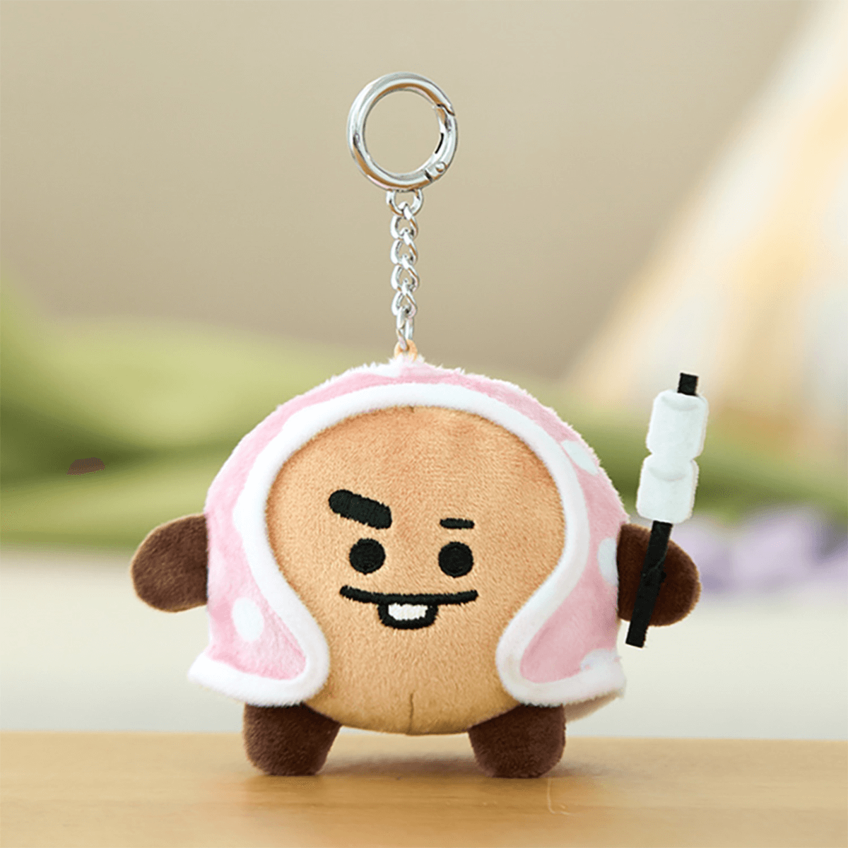 BT21 OFFICIAL CAMPFIRE BLANKET PLUSH KEYRING (SMALL) - SHOOKY