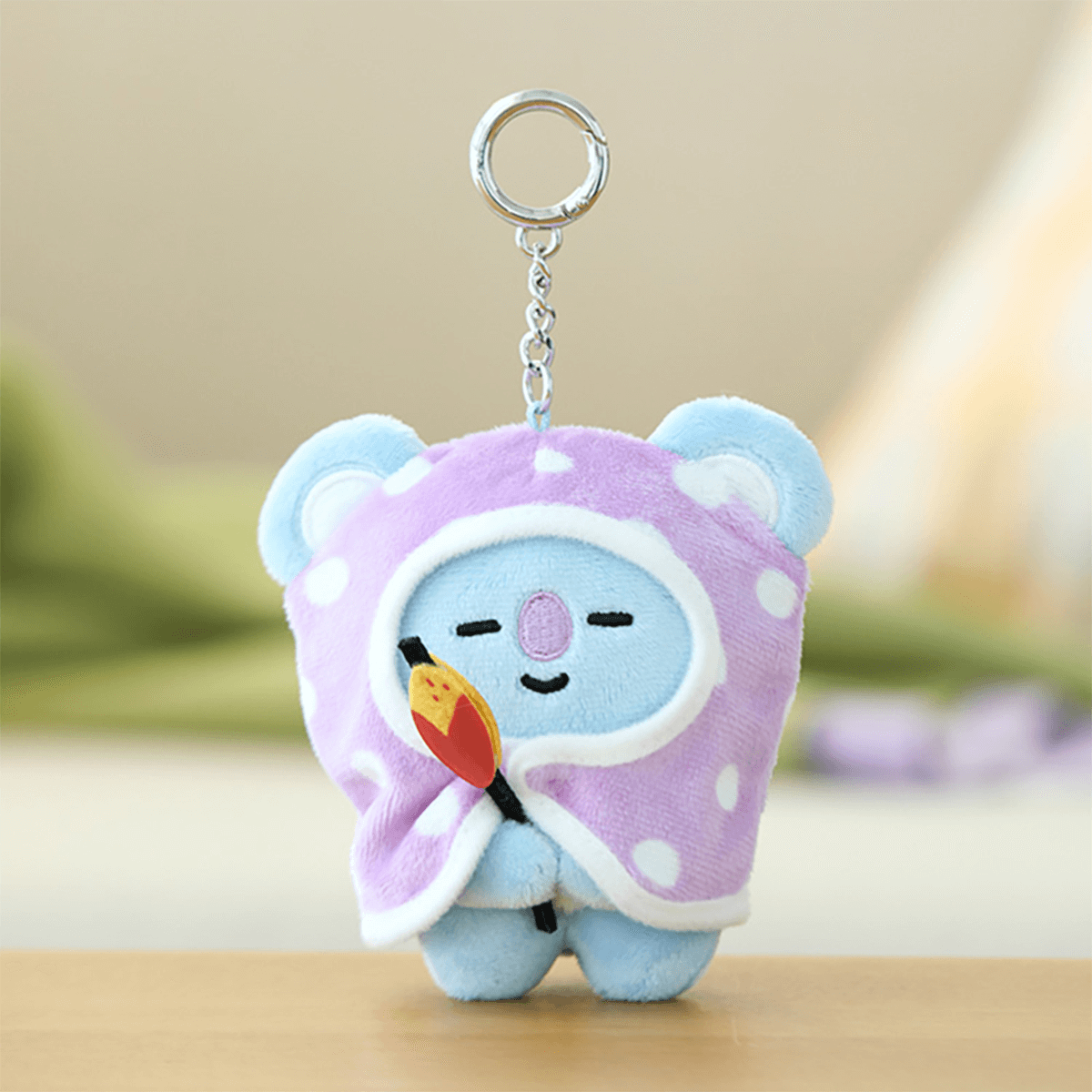 BT21 OFFICIAL CAMPFIRE BLANKET PLUSH KEYRING (SMALL) - KOYA