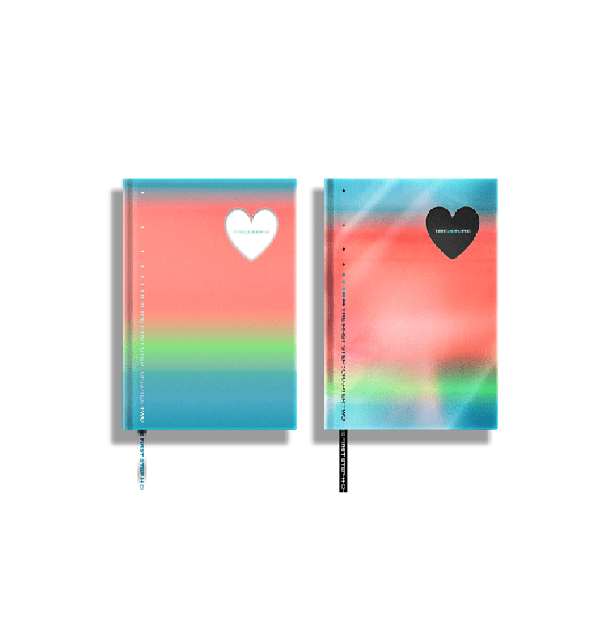 TREASURE THE FIRST STEP : CHAPTER TWO 2ND SINGLE ALBUM 2 ALBUMS SET [FREE PHOTOCARD PER ALBUM]
