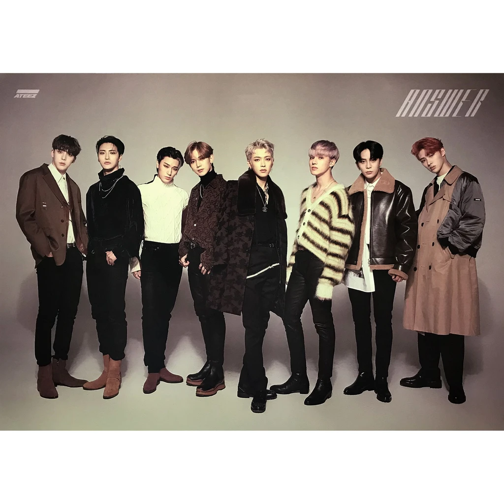 ATEEZ 4TH MINI ALBUM TREASURE EPILOGUE ACTION TO ANSWER OFFICIAL DOUBLE SIDED POSTERS (2 Posters Set)