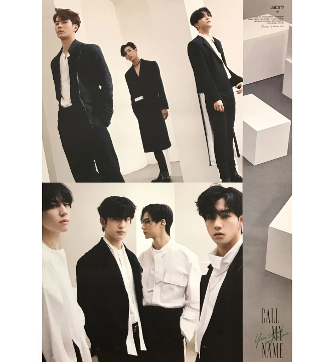 GOT7 CALL MY NAME MINI ALBUM OFFICIAL POSTER (VER A)