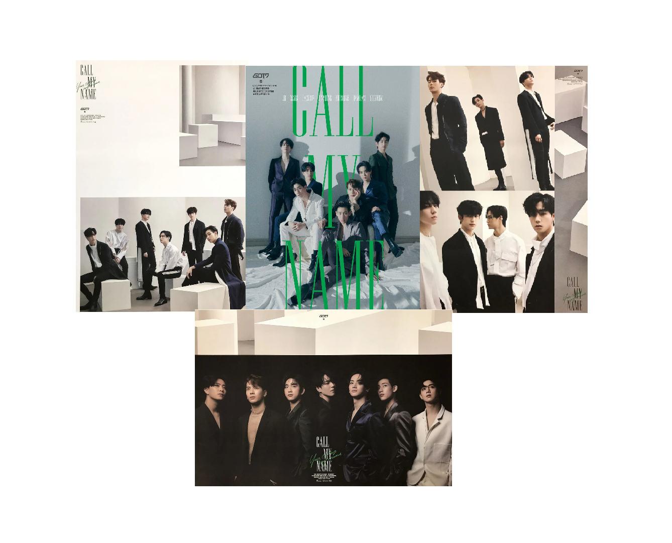 GOT7 CALL MY NAME MINI ALBUM OFFICIAL POSTERS (4 POSTER SET)