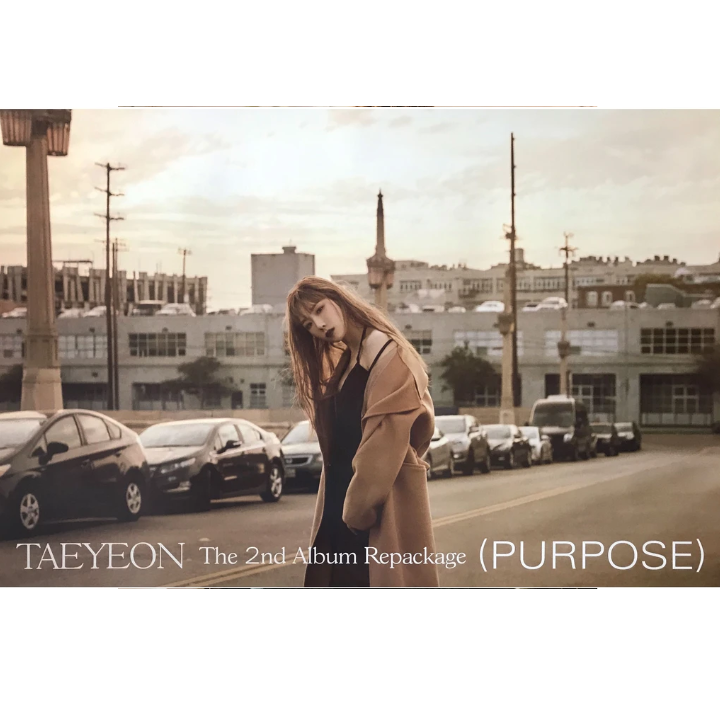 TAEYEON  PURPOSE THE 2ND REPACKAGE ALBUM OFFICIAL POSTER (PURPLE VER)