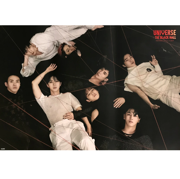 PENTAGON  UNIVERSE  THE BLACK HALL 1ST ALBUM OFFICIAL POSTER (UPSIDE VER)