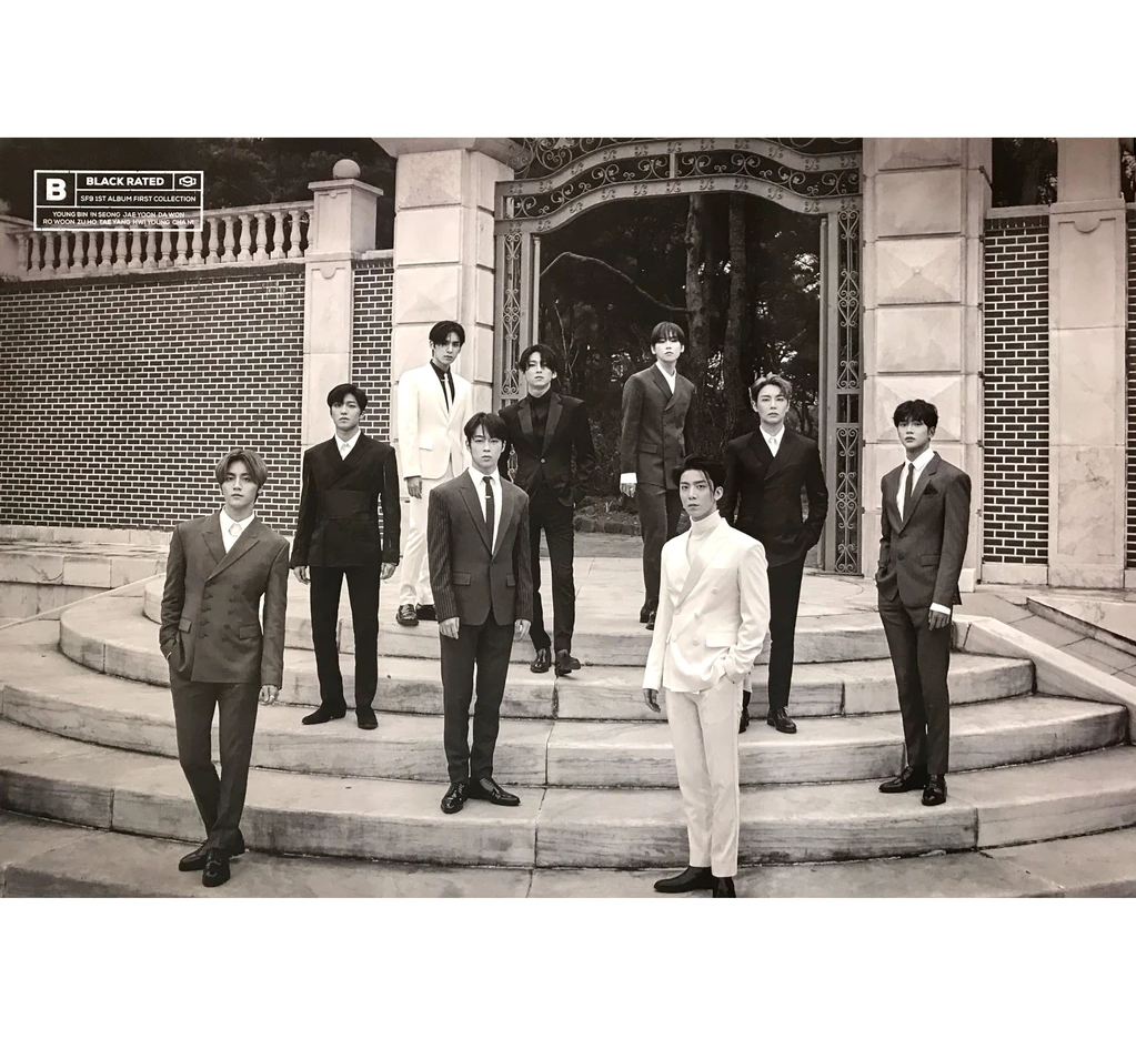 SF9  FIRST COLLECTION  1ST ALBUM  OFFICIAL POSTER (BLACK RATED VER)
