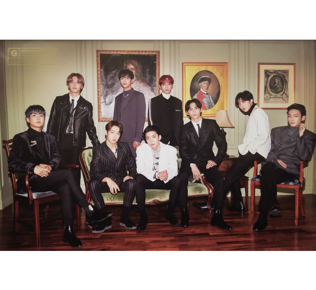 SF9  FIRST COLLECTION  1ST ALBUM  OFFICIAL POSTER (GOLDEN RATED VER)r