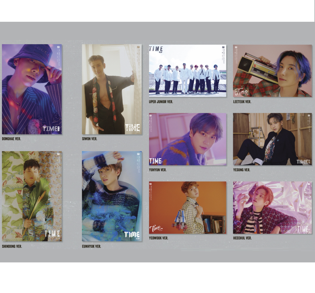 SUPER JUNIOR  TIME SLIP  9TH ALBUM OFFICIAL POSTER (RANDOM)