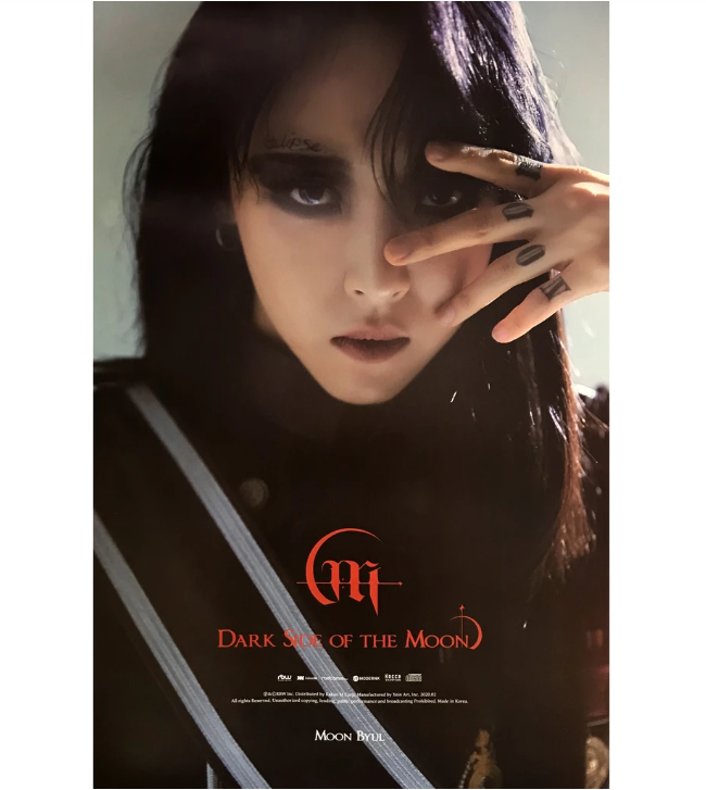 MAMAMOO MOONBYUL  DARK SIDE OF THE MOON  2ND SOLO ALBUM OFFICIAL POSTER (VER 2)