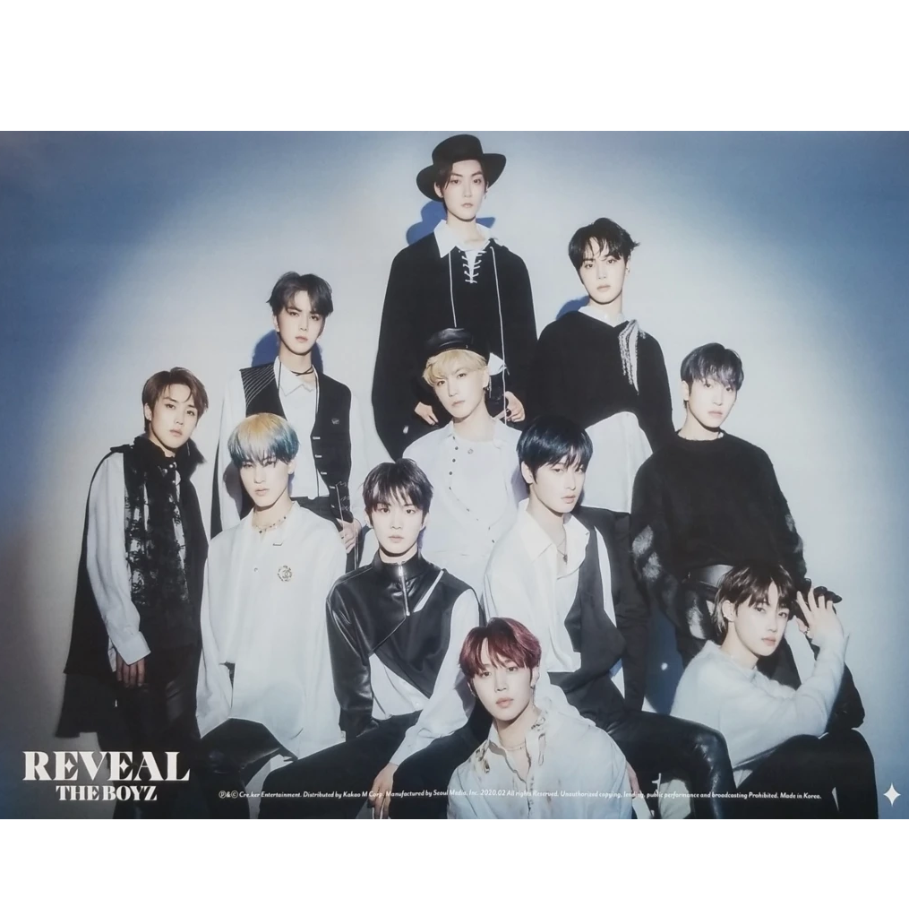 THE BOYZ  REVEAL 1ST ALBUM OFFICIAL POSTER (MOON VER)