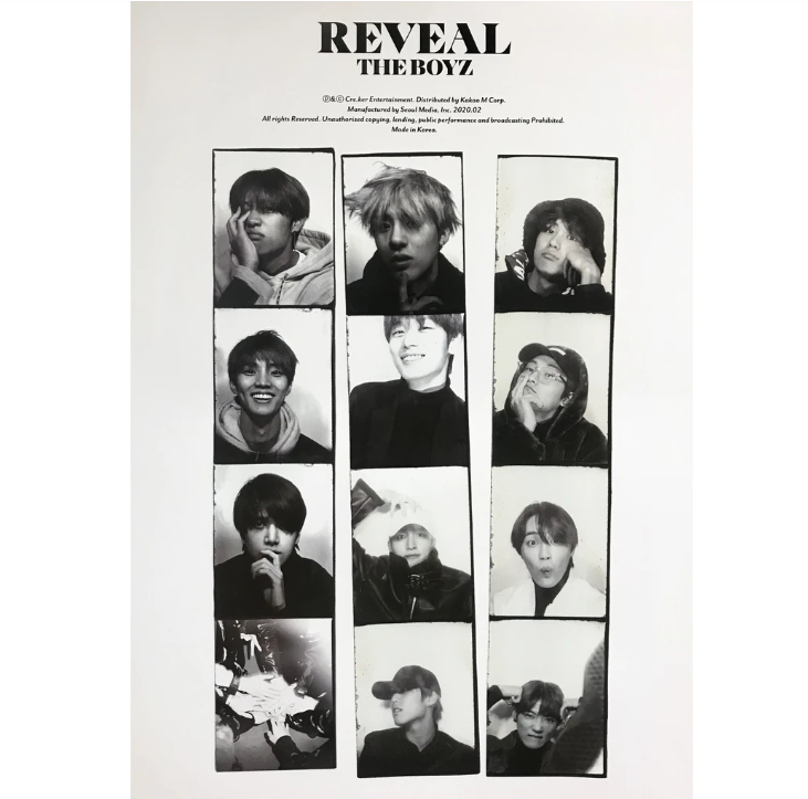 THE BOYZ  REVEAL 1ST ALBUM OFFICIAL POSTER (BOY VER)