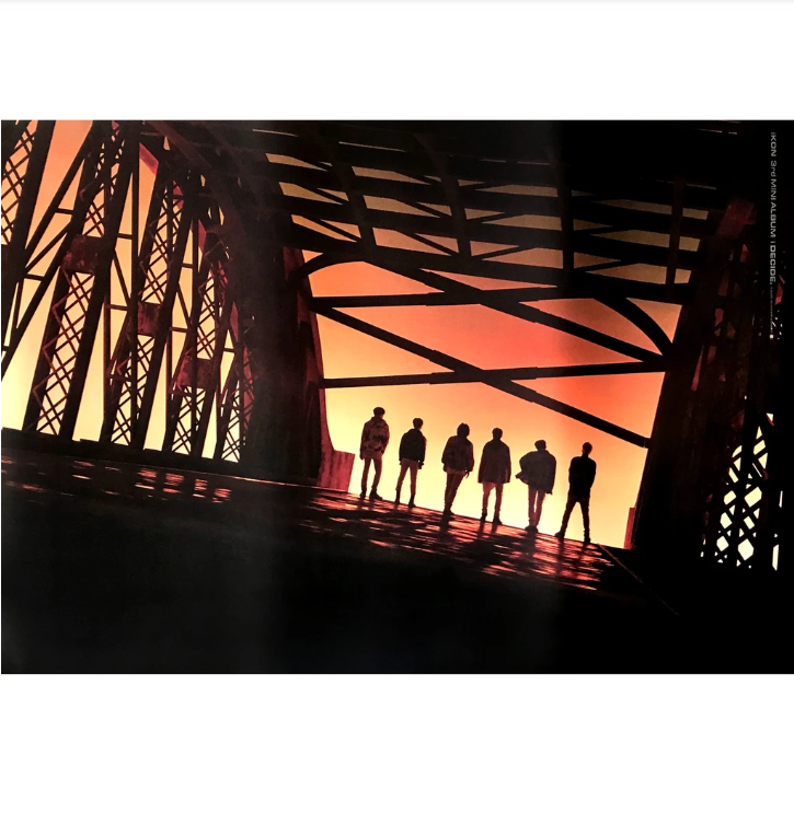 IKON  I DECIDE  3RD MINI ALBUM OFFICIAL POSTER (DOUBLE SIDED)