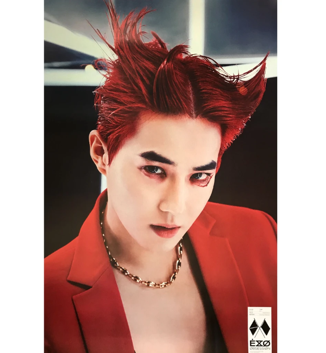 EXO OBSESSION 6TH ALBUM OFFICIAL POSTER (EXO-X SUHO)