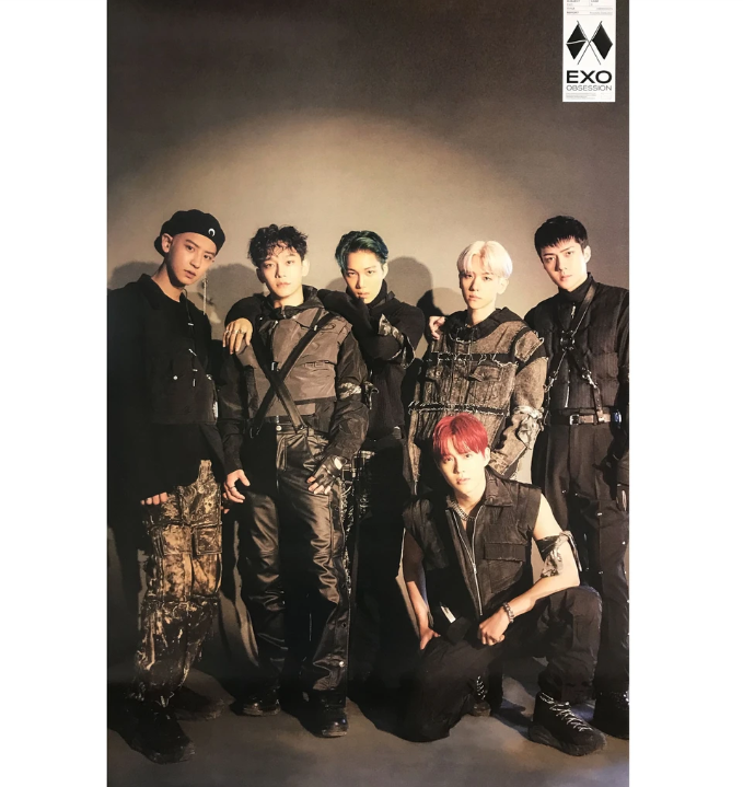 EXO OBSESSION 6TH ALBUM OFFICIAL POSTER (EXO GROUP VER)