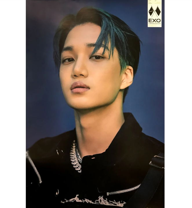 EXO OBSESSION 6TH ALBUM OFFICIAL POSTER OBSESSION VER (EXO KAI)