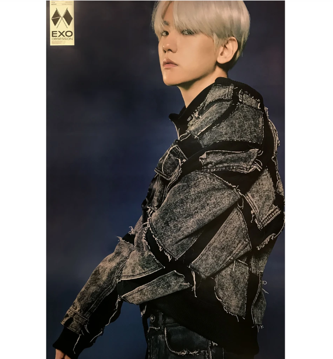 EXO OBSESSION 6TH ALBUM OFFICIAL POSTER OBSESSION VER (EXO BAEKHYUN)
