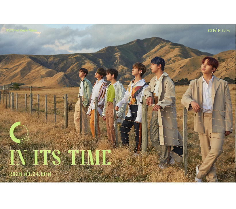 ONEUS  IN ITS TIME  1ST SINGLE ALBUM OFFICIAL POSTER