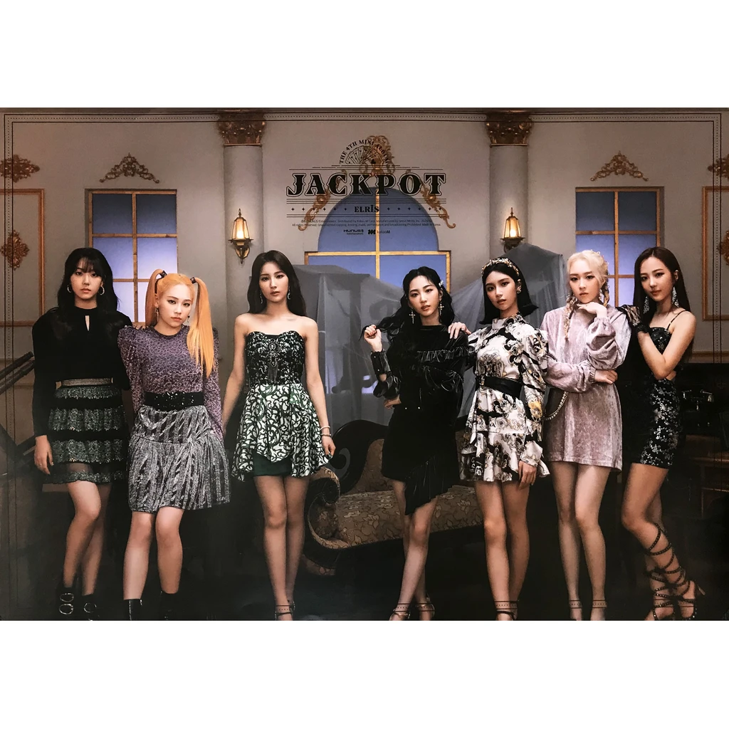 ELRIS  JACKPOT  4TH MINI ALBUM OFFICIAL POSTER  BLACK VER