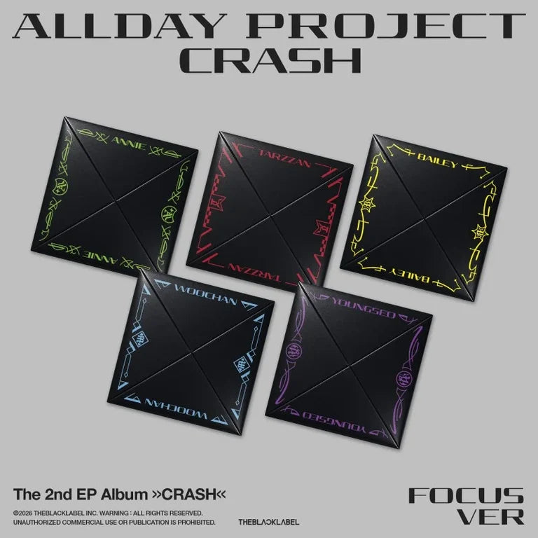 ALLDAY PROJECT 2ND EP ALBUM  CRASH  (FOCUS VER.)   |  5 ALBUMS SET    [PRE]
