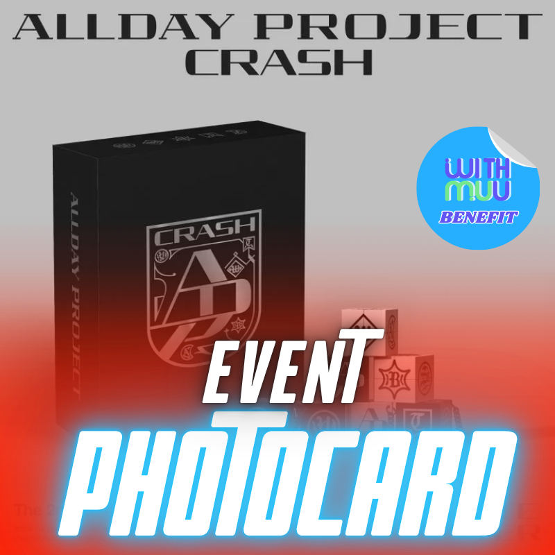 ALLDAY PROJECT 2ND EP ALBUM  CRASH  (COMPLETE VER.)     |   KPOP USA WITHMUU OFFICIAL PHOTOCARD A  (RANDOM 1 OUT OF 5)    [PRE]