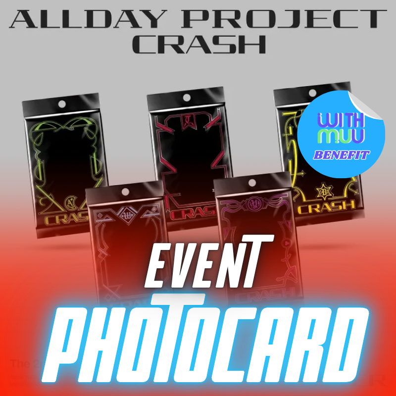 ALLDAY PROJECT 2ND EP ALBUM  CRASH  (Lite VER.)  -  5 ALBUMS SET  |   KPOP USA WITHMUU OFFICIAL POLAROID PHOTOCARD  (RANDOM 1 OUT OF 5)     [PRE]