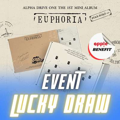 [LUCKY DRAW]  ALPHA DRIVE ONE THE 1ST MINI ALBUM  EUPHORIA  (STAR ROAD VER.)   |  KPOP USA APPLE OFFICIAL PHOTOCARD (RANDOM 1 OUT OF 8)