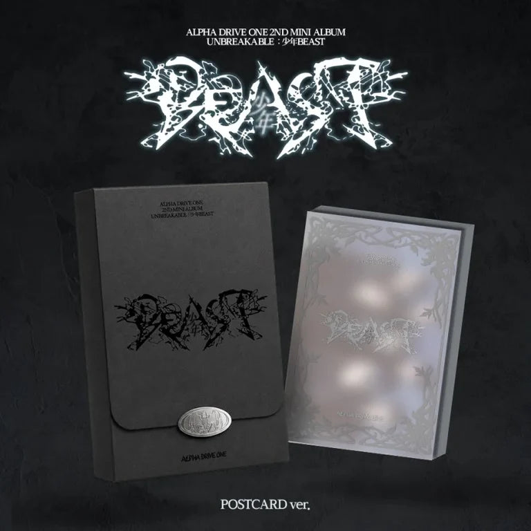 ALPHA DRIVE ONE 2ND MINI ALBUM UNBREAKABLE : 少年 BEAST (POSTCARD VER.)      [PRE]