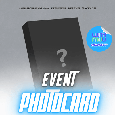 AMPERS&ONE 4TH MINI ALBUM DEFINITION  (HERE VER.)     |   KPOP USA WITHMUU OFFICIAL PHOTOCARD (RANDOM 1 OUT OF 7)