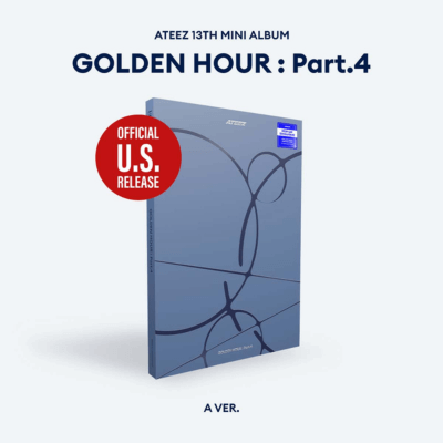 ATEEZ GOLDEN HOUR : PART. 4  (U.S VER)   HELLO82 [POP-UP EXCLUSIVE]   |   INCLUDES  HELLO82 POP-UP EXCLUSIVE PHOTOCARD (RANDOM 1 OUT OF 8)  +  EXCLUSIVE U.S PHOTOCARD (RANDOM 1 OUT OF 8)