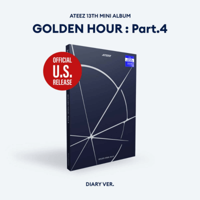 ATEEZ GOLDEN HOUR : PART. 4  (U.S VER)   HELLO82 [POP-UP EXCLUSIVE]  -  3 ALBUMS SET  |   INCLUDES  HELLO82 POP-UP EXCLUSIVE PHOTOCARD (RANDOM 1 OUT OF 8)  +  EXCLUSIVE U.S PHOTOCARD (RANDOM 1 OUT OF 8)