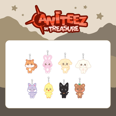 ATEEZ x ANITEEZ IN TREASURE OFFICIAL MD    [PLUSH KEYRING]