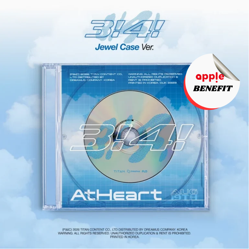 AtHeart SINGLE ALBUM 3!4!  (JEWEL CASE VER.)    |   KPOP USA APPLE OFFICIAL PHOTOCARD  (RANDOM 1 OUT OF 7)      [PRE]