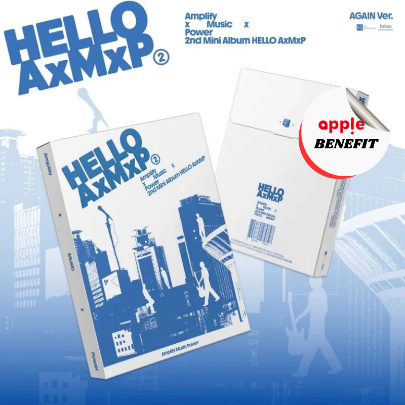 AxMxP 2ND MINI ALBUM HELLO AxMxP  -  2 ALBUMS SET   |   KPOP USA APPLE OFFICIAL PHOTOCARD  (RANDOM 1 OUT OF 4)  +  ADD UNIT PHOTOCARD (RANDOM 1 OUT OF 2)  SET ONLY    [PRE]