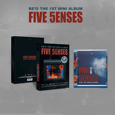 BE'O 1ST MINI ALBUM FIVE SENSES ALBUM AND JEWEL CASE VER  |  2 ALBUMS SET