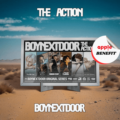 BOYNEXTDOOR 5TH EP ALBUM THE ACTION    (FRAME VER.)   |  KPOP USA APPLE OFFICIAL MATTE PHOTOCARD  (RANDOM 1 OUT OF 6)