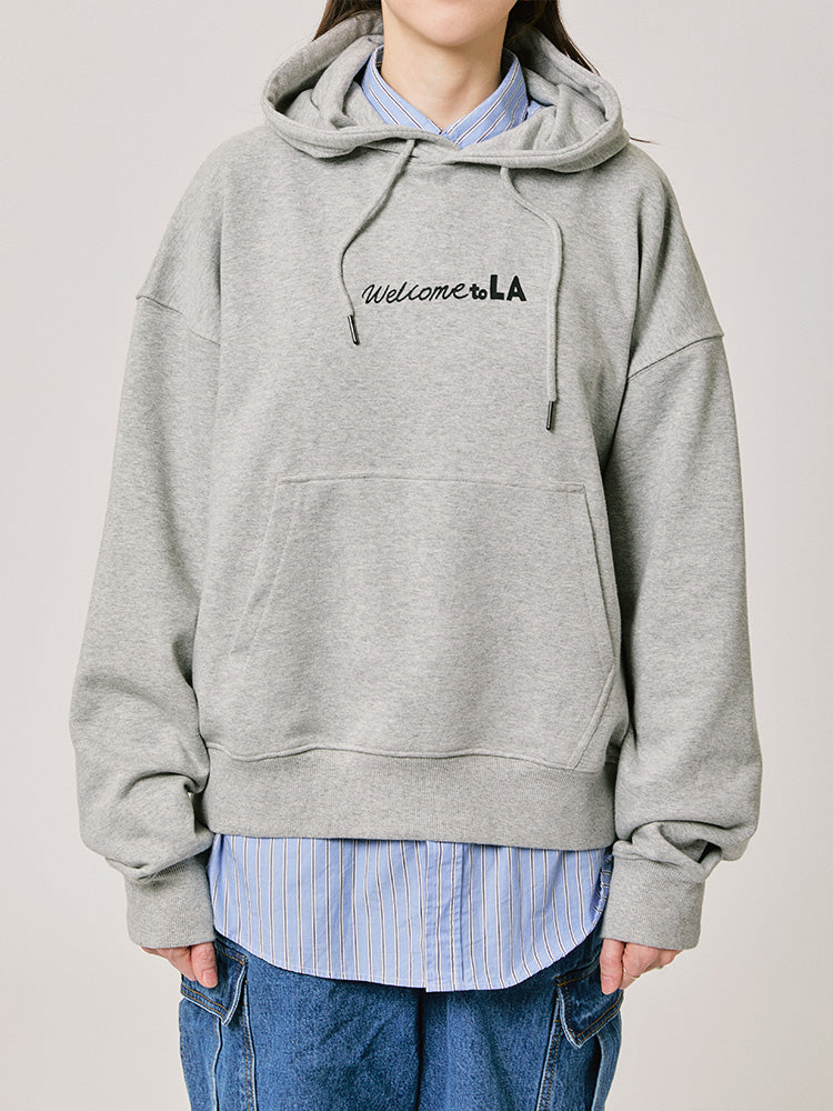 BT21 OFFICIAL NEWBORN CITY EDITION HOODIE LA GREY (MEDIUM) - DEFAULT