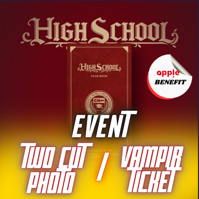 ENHYPEN WORLD COUPON CARD COLLECTION  HIGH SCHOOL  (BASIC VER.)     |   APPLE MUSIC EVENT 2-CUT PHOTO/VAMPIR TICKET (READ DESCRIPTION)