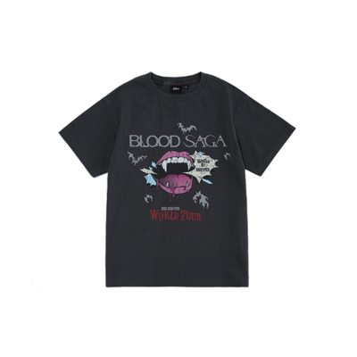 ENHYPEN BLOOD SAGA OFFICIAL MD  [T-SHIRT]  CHARCOAL VER.    [PRE]