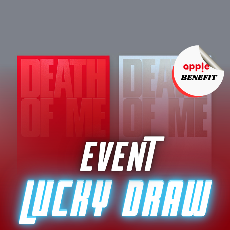 [LUCKY DRAW]   EVAN 1ST MINI ALBUM DEATH OF ME  -   2 ALBUMS SET    |   KPOP USA APPLE OFFICIAL  PHOTOCARD (RANDOM 1 OUT OF 2)  PER SET       [PRE]