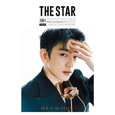 GOT7 PARK JINYOUNG THE STAR 2025-1  MAGAZINE   |  INCLUDES PRE ORDER GIFT  OFFICIAL PHOTOCARD (RANDOM 1 OUT OF 4)