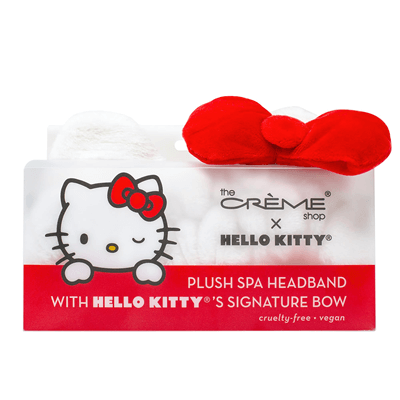 THE CRÈME SHOP X HELLO KITTY [PLUSH SPA HEADBAND] SIGNATURE BOW