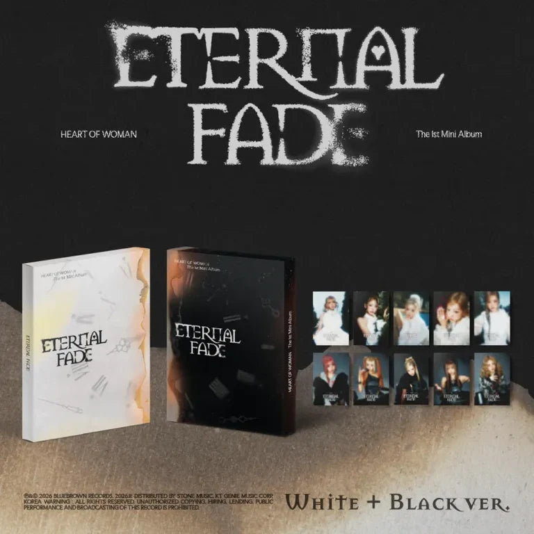 HEART OF WOMAN 1ST MINI ALBUM ETERNAL FADE   |  2 ALBUMS SET    [PRE]