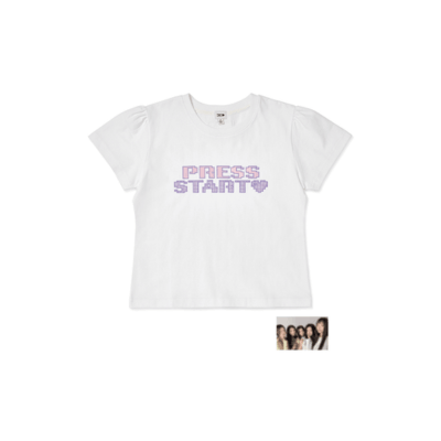 ILLIT PRESS START OFFICIAL MD  [CROP T-SHIRT]