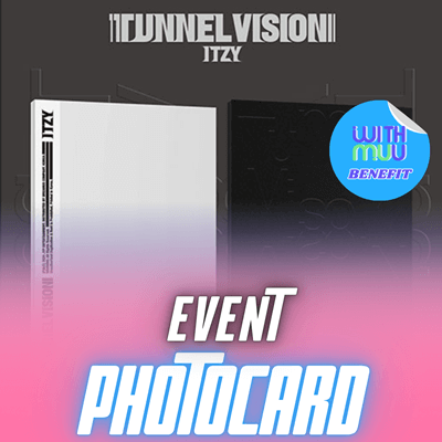 ITZY ALBUM TUNNEL VISION  (PHOTOBOOK VER.)  -  2 ALBUMS SET  |  KPOP USA WITHMUU OFFICIAL  PHOTOCARD  (RANDOM 1 OUT OF 5)  +  ADDED MAKING IMAGE PHOTOCARD  (PHOTOBOOK SET ONLY)