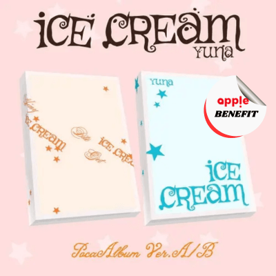 ITZY YUNA 1ST MINI ALBUM ICE CREAM  (POCA ALBUM VER.)  -  2 ALBUMS SET   |   KPOP USA APPLE OFFICIAL  PHOTOCARD  (RANDOM 1 OUT OF 2)
