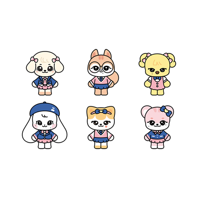 IVE WELCOME TO MINIVE SCHOOL IVE x MINIVE POP MD   [SCHOOL PLUSH KEYRING]