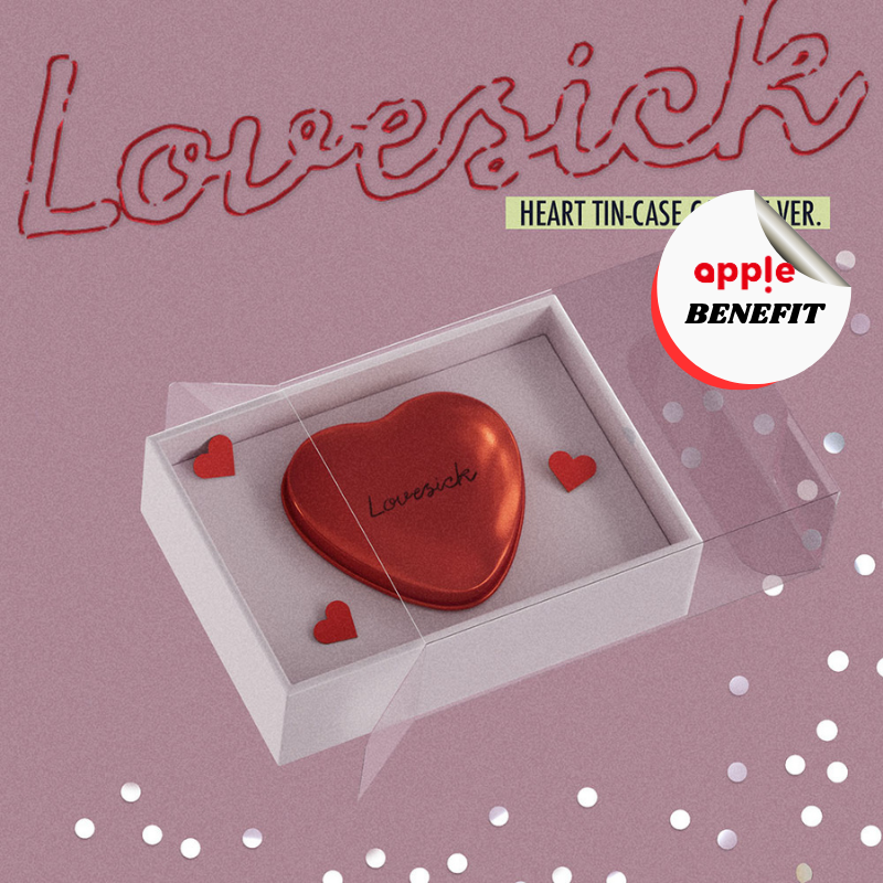 ITZY CHAERYEONG 1ST MINI ALBUM Lovesick   (HEART TIN-CASE CANDLE VER.)     |   APPLE OFFICIAL PHOTOCARD   (RANDOM 1 OUT OF 2)      [PRE]