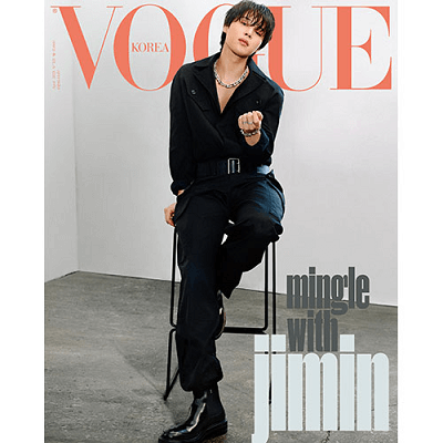 BTS JIMIN VOGUE 2023-4 MAGAZINE VERSION B