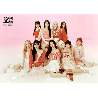 KEP1ER THE 4TH MINI ALBUM LOVESTRUCK! POSTER  | FIRST BLUSH VER.