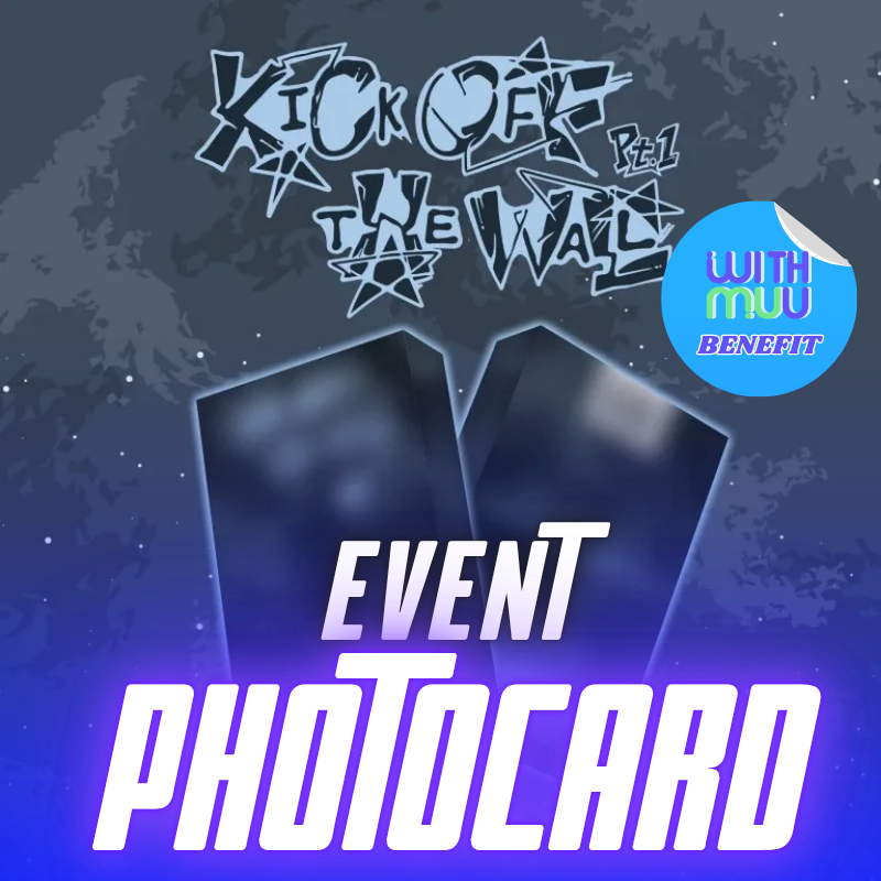 KICKFLIP 5TH MINI ALBUM KICK OFF THE WALL PT.1    (POCA ALBUM VER.)      KPOP USA WITHMUU OFFICIAL PHOTOCARD  (RANDOM 1 OUT OF 6)     [PRE]